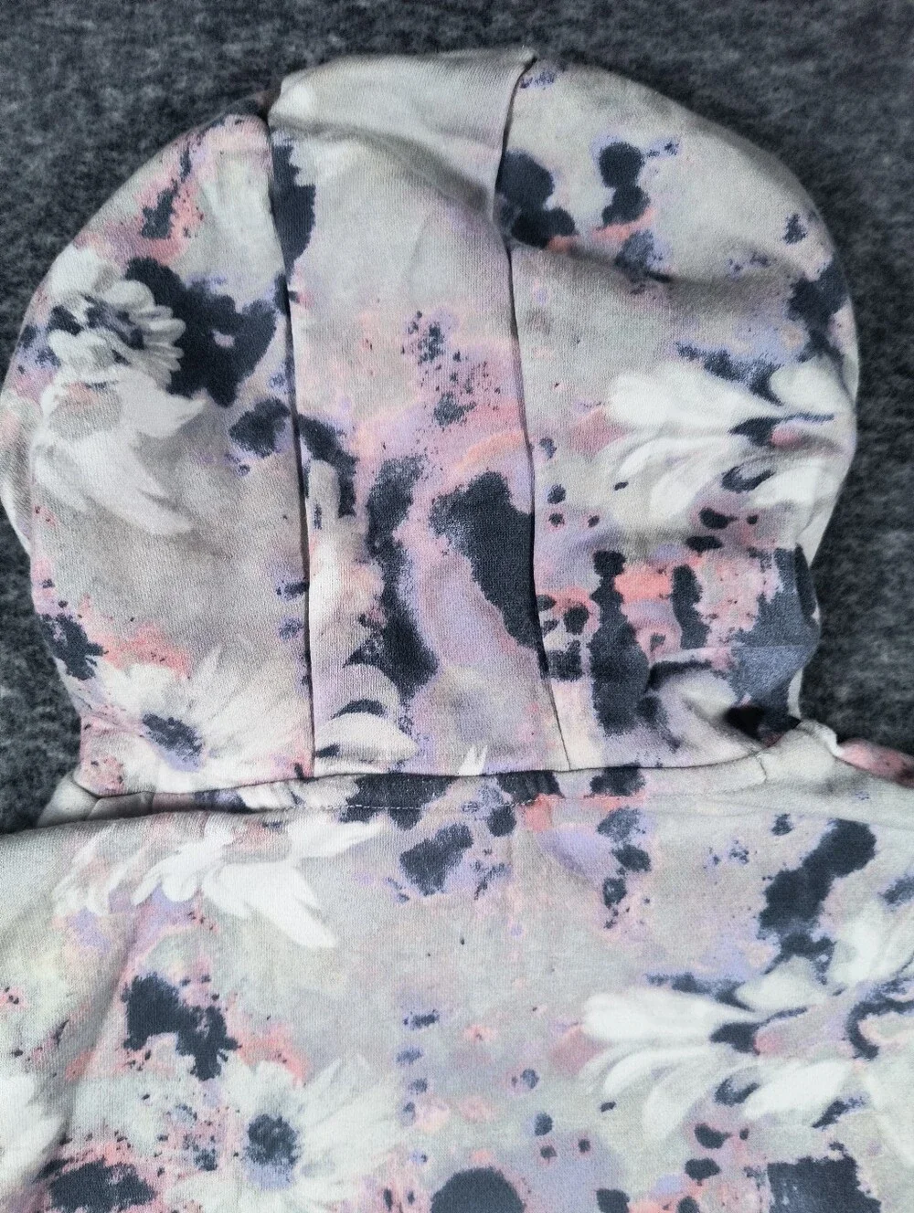 Adidas girls XL 16 pastel splash hoodie sweatshirt